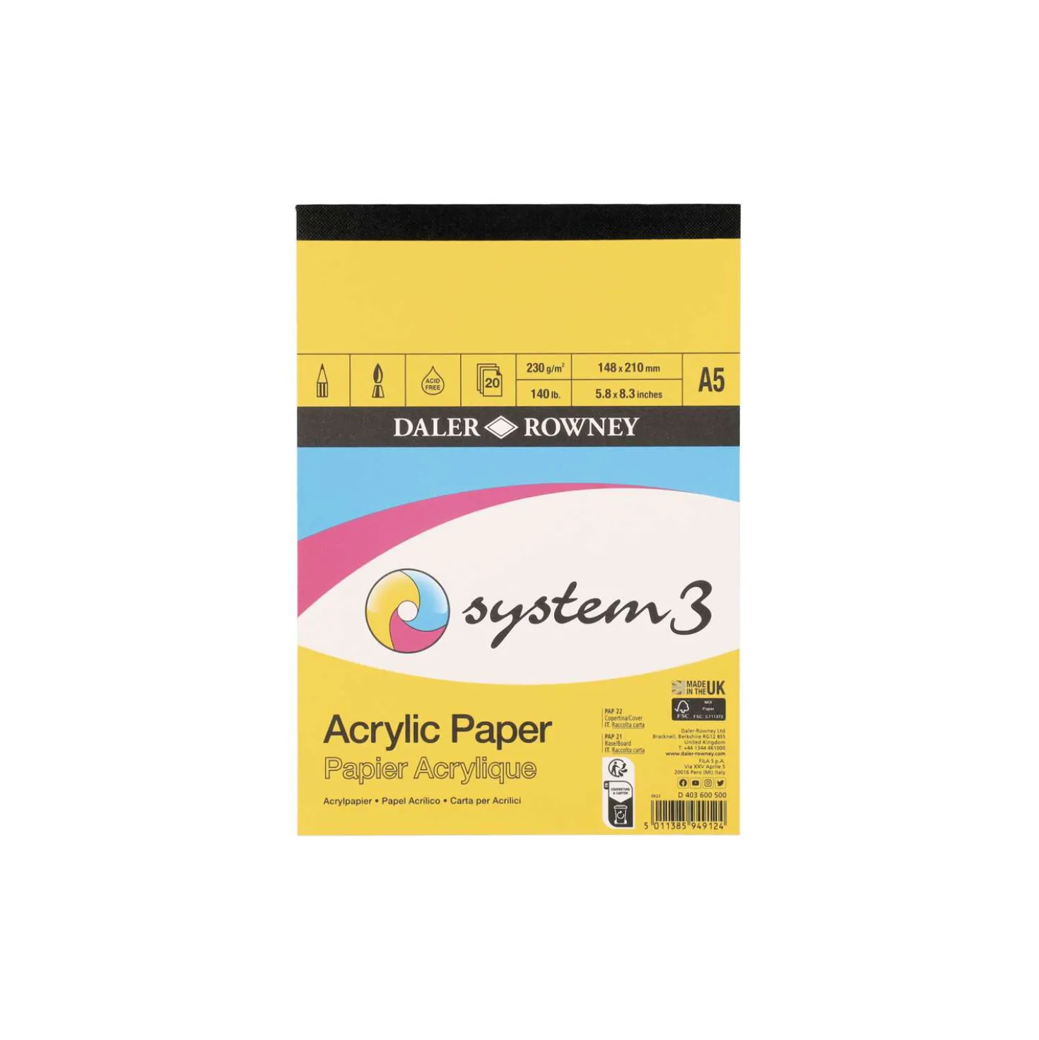 DALER-ROWNEY System3 Acrylmalblock