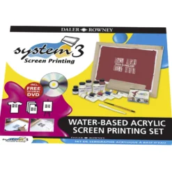 DALER-ROWNEY System 3 Acryl Siebdruck Set auf Wasserbasis