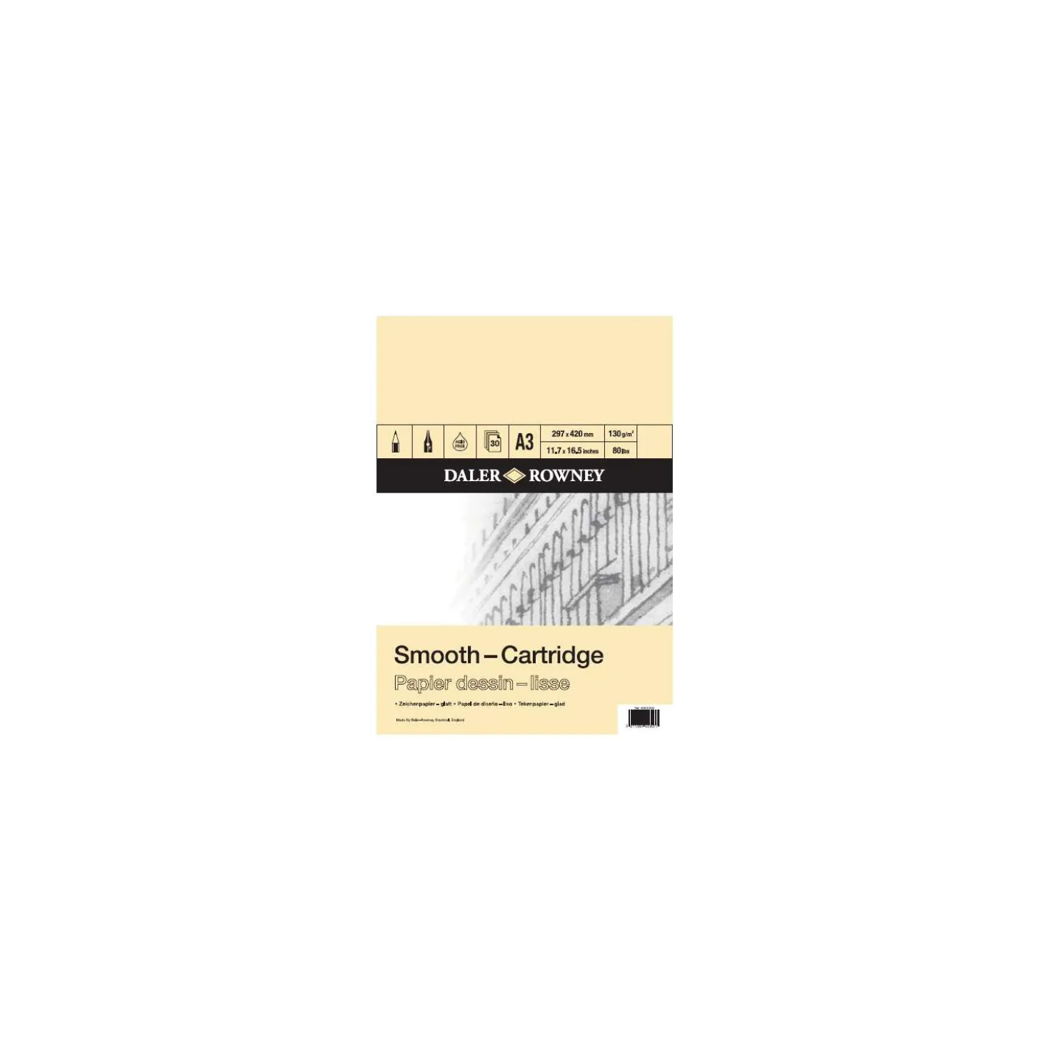 DALER-ROWNEY Zeichenblock Smooth-Cartridge