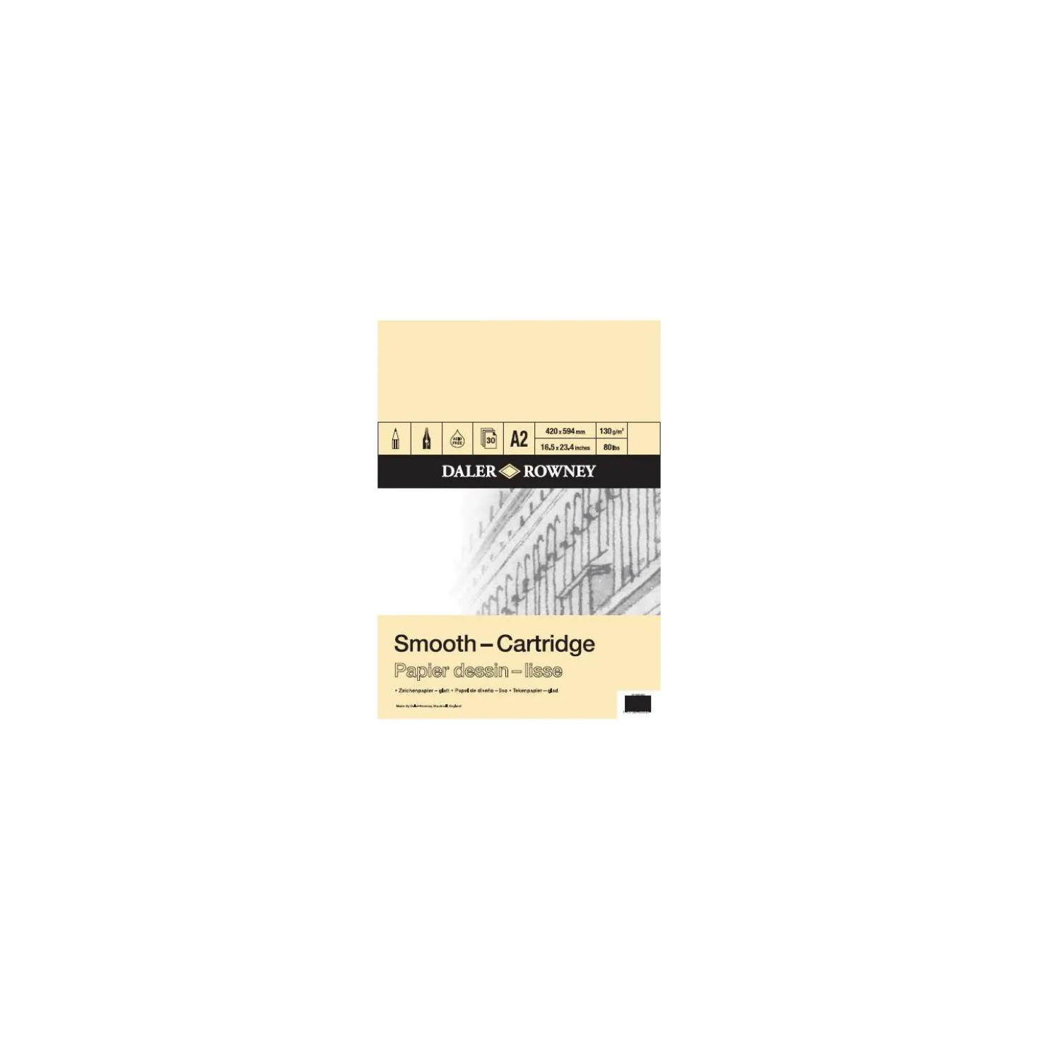 DALER-ROWNEY Zeichenblock Smooth-Cartridge