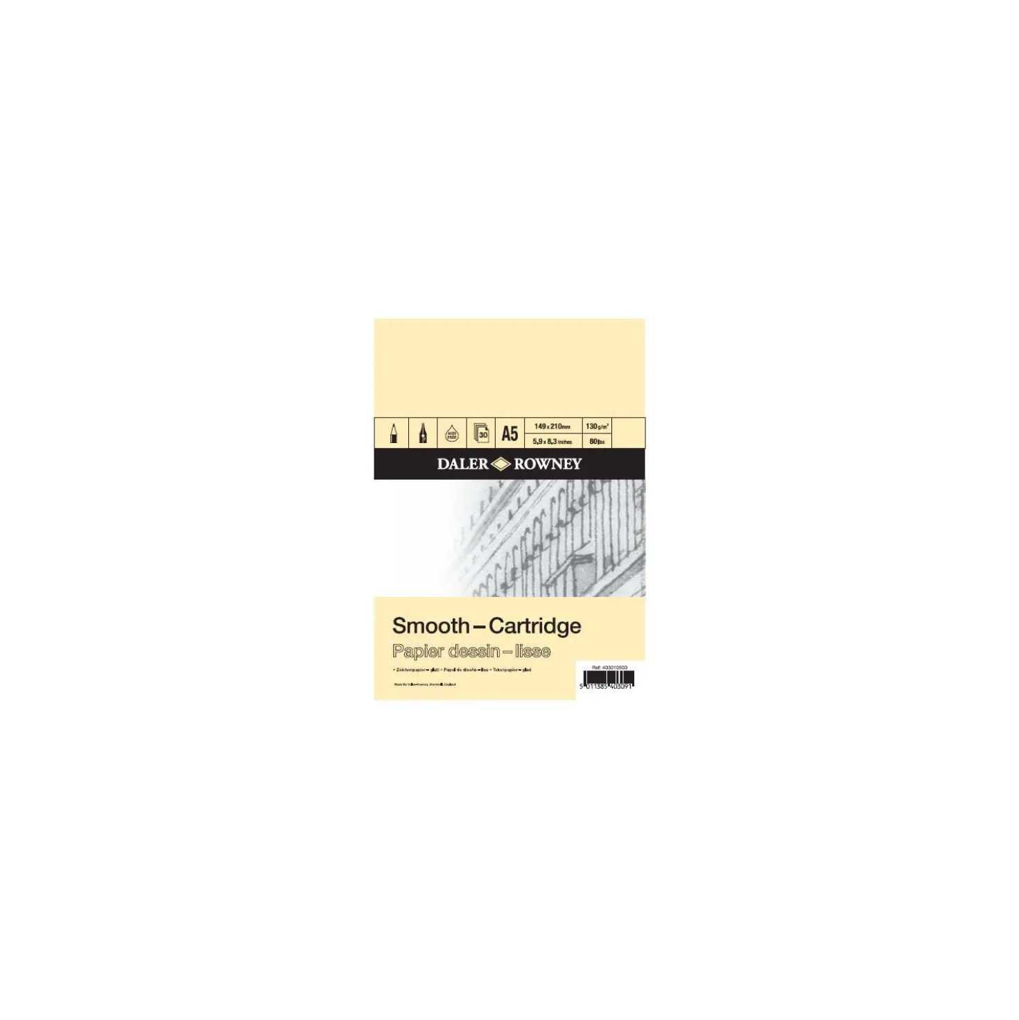 DALER-ROWNEY Zeichenblock Smooth-Cartridge