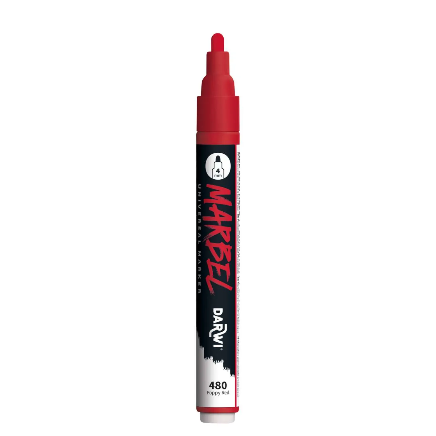 DARWI® Marbel Universalmarker 6er-Sets, 4 mm Rundspitze