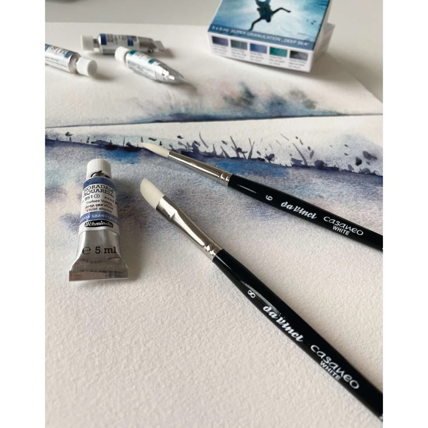 da Vinci Aquarellpinsel SUPERGRANULATION-Set, Serie 5391