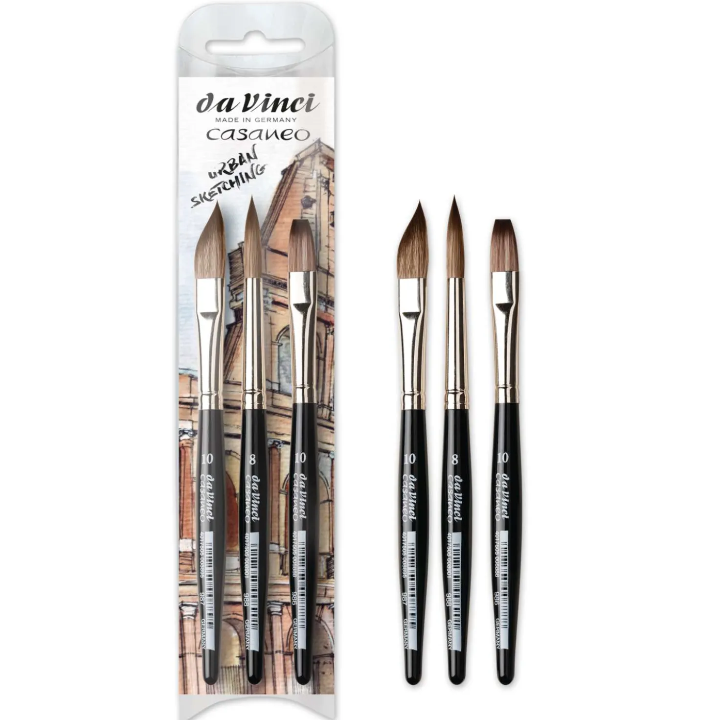da Vinci CASANEO XS Aquarellpinsel-Set, Serie 5392