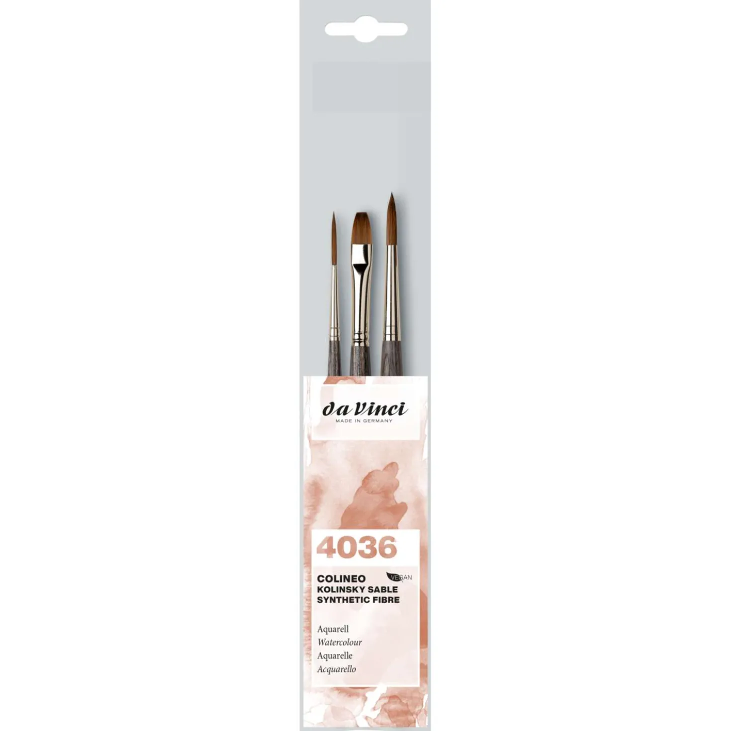 da Vinci COLINEO Serie 4036 Aquarellpinsel,3er-Set
