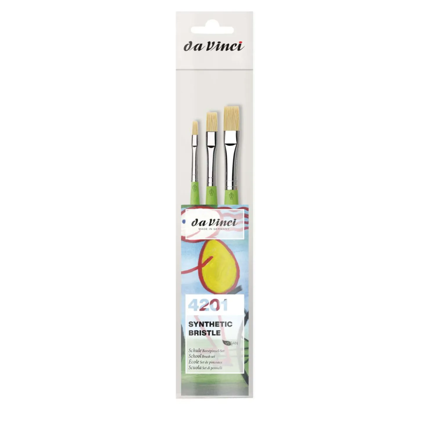 da Vinci FIT SYNTHETIC BRISTLE Acrylpinsel 3er-Set, Serie 4201