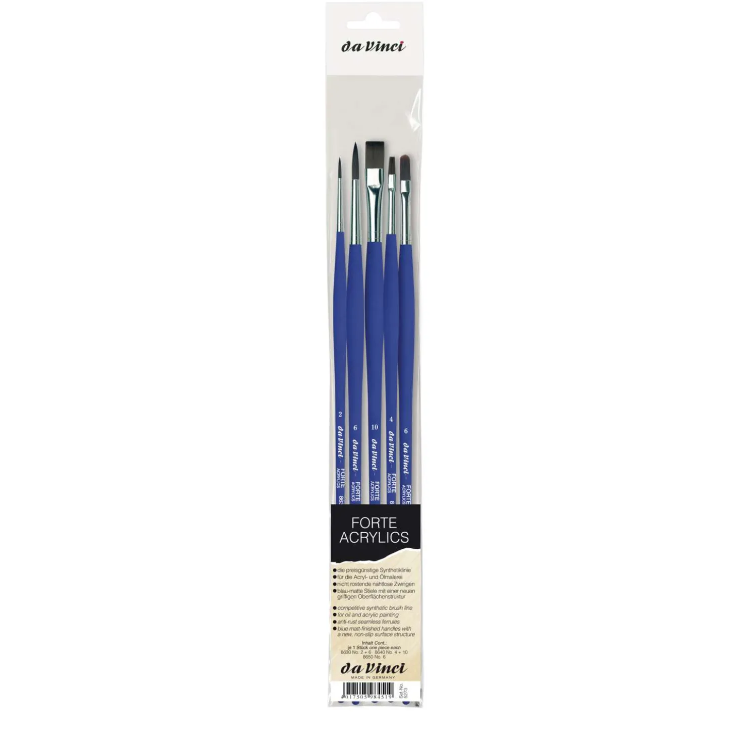 da Vinci FORTE ACRYLICS Set, Serie 5273 Acrylpinsel