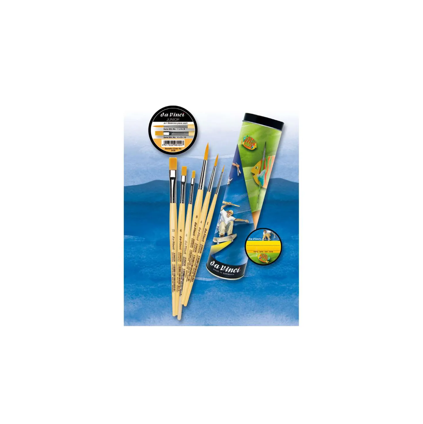 da Vinci JUNIOR, Serie 5406 Schulpinsel Set