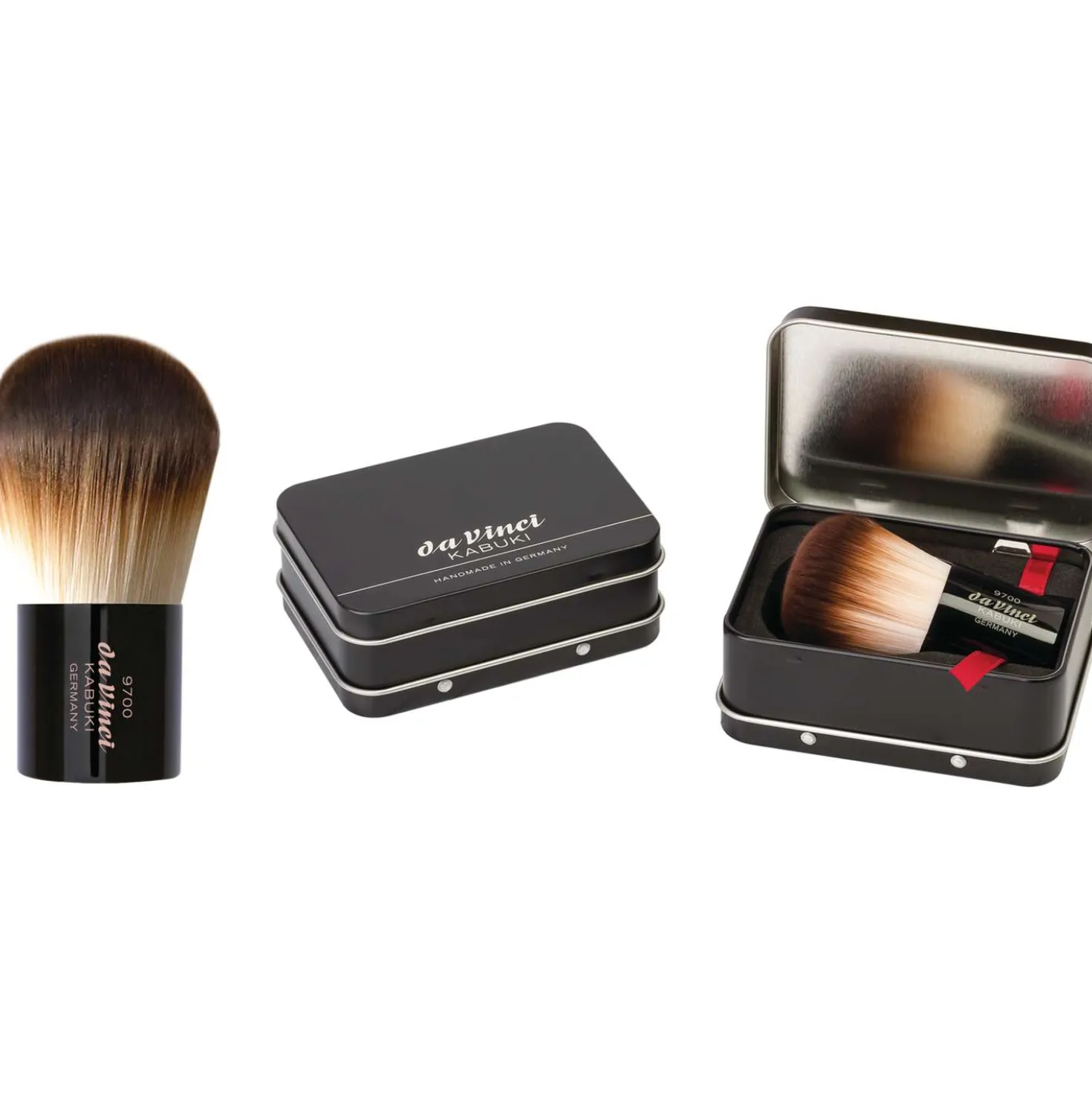da Vinci KABUKI Puderpinsel mit Reisebox, Serie 9700