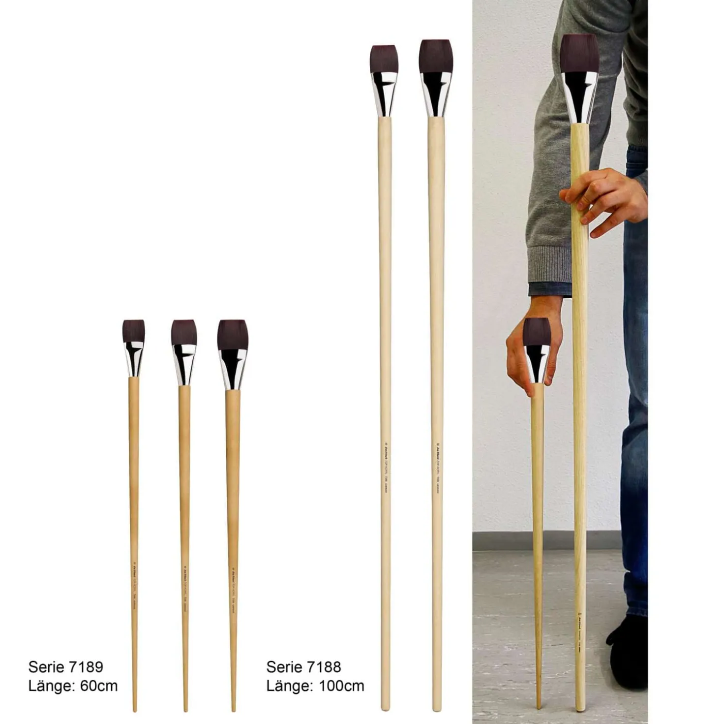 da Vinci TOP Acrylpinsel Serie 7188 und 7189, langer Stiel