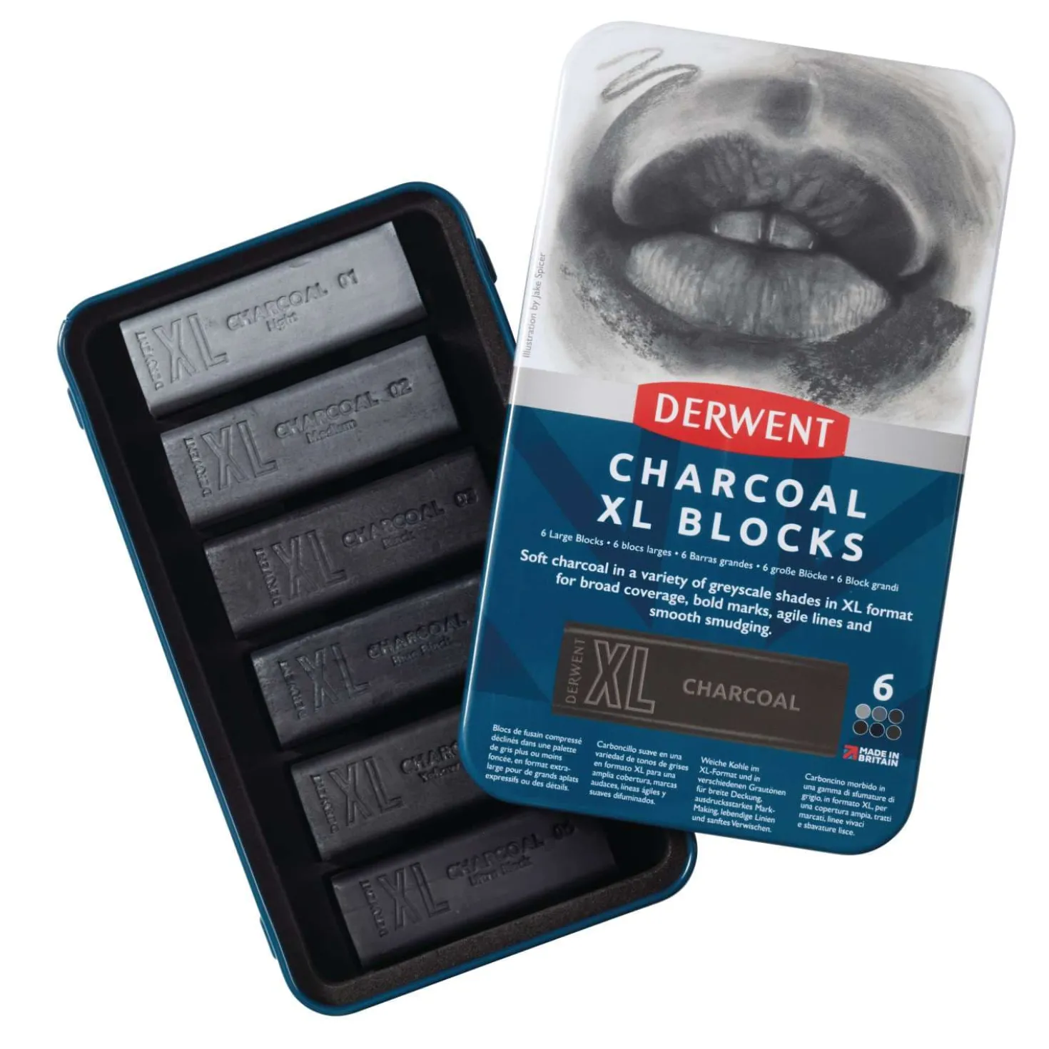 DERWENT Charcoal XL Blocks Set