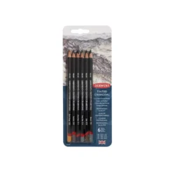DERWENT Farbige Kohlestifte 6er-Set