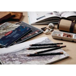 DERWENT Farbige Kohlestifte 6er-Set