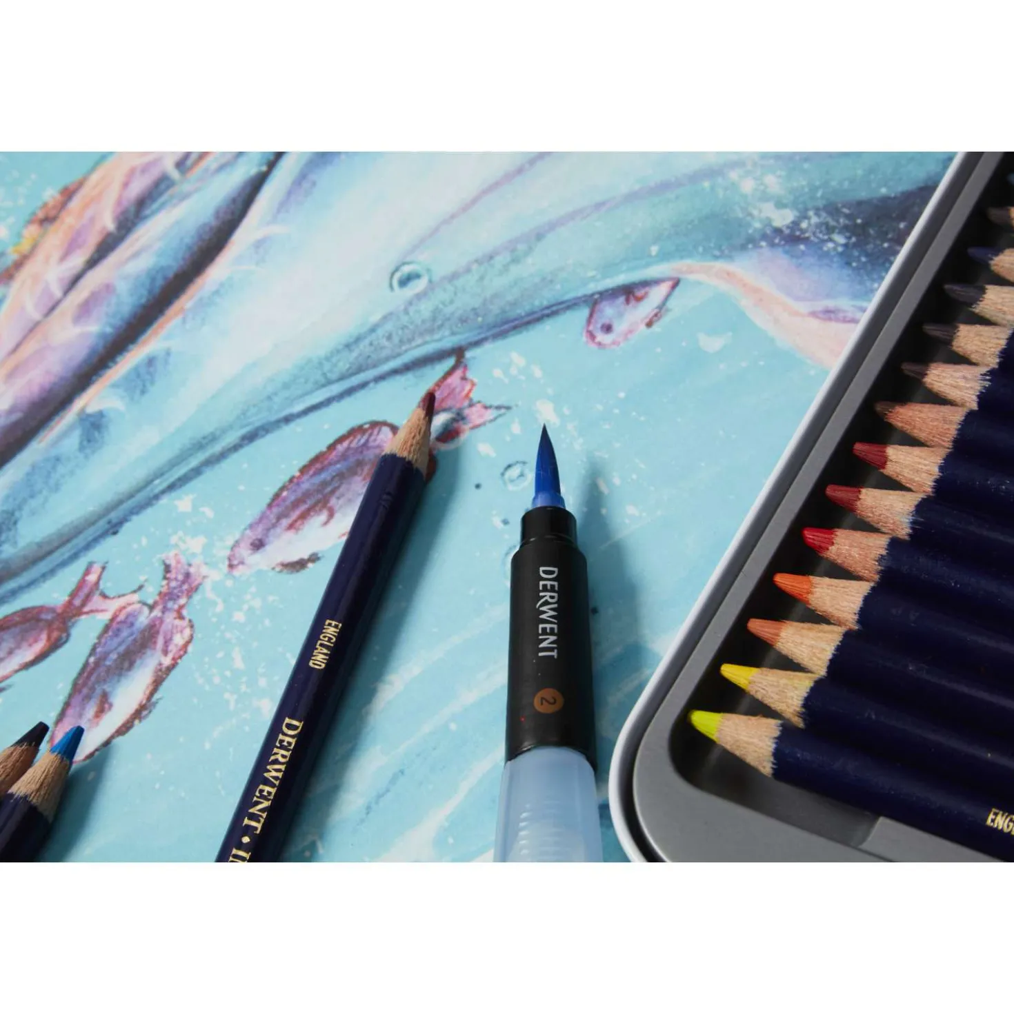 DERWENT INKTENSE Aquarellstift auf Tintenbasis