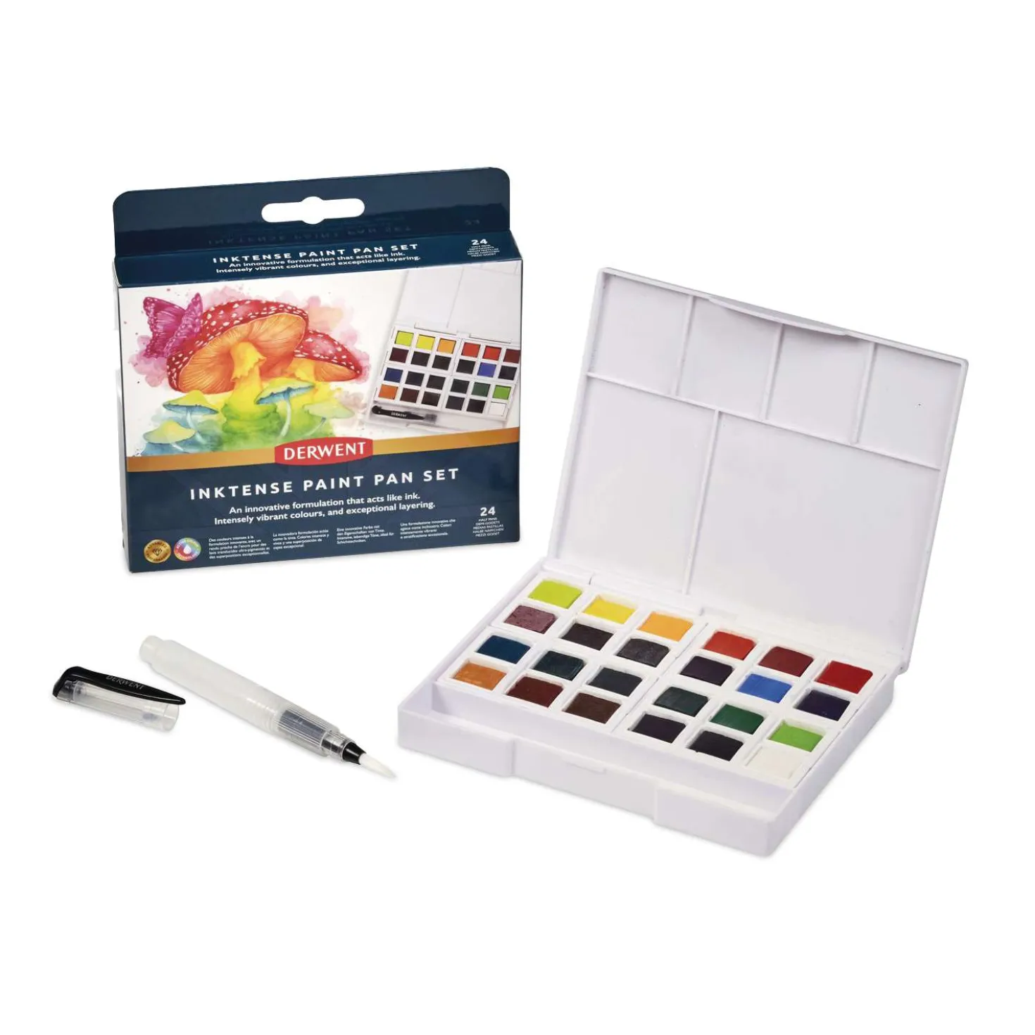 DERWENT INKTENSE Paint Pan Set 24