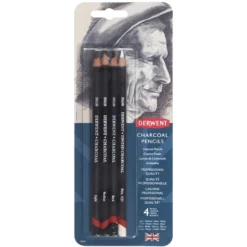 DERWENT Kohlestifte 4er-Set