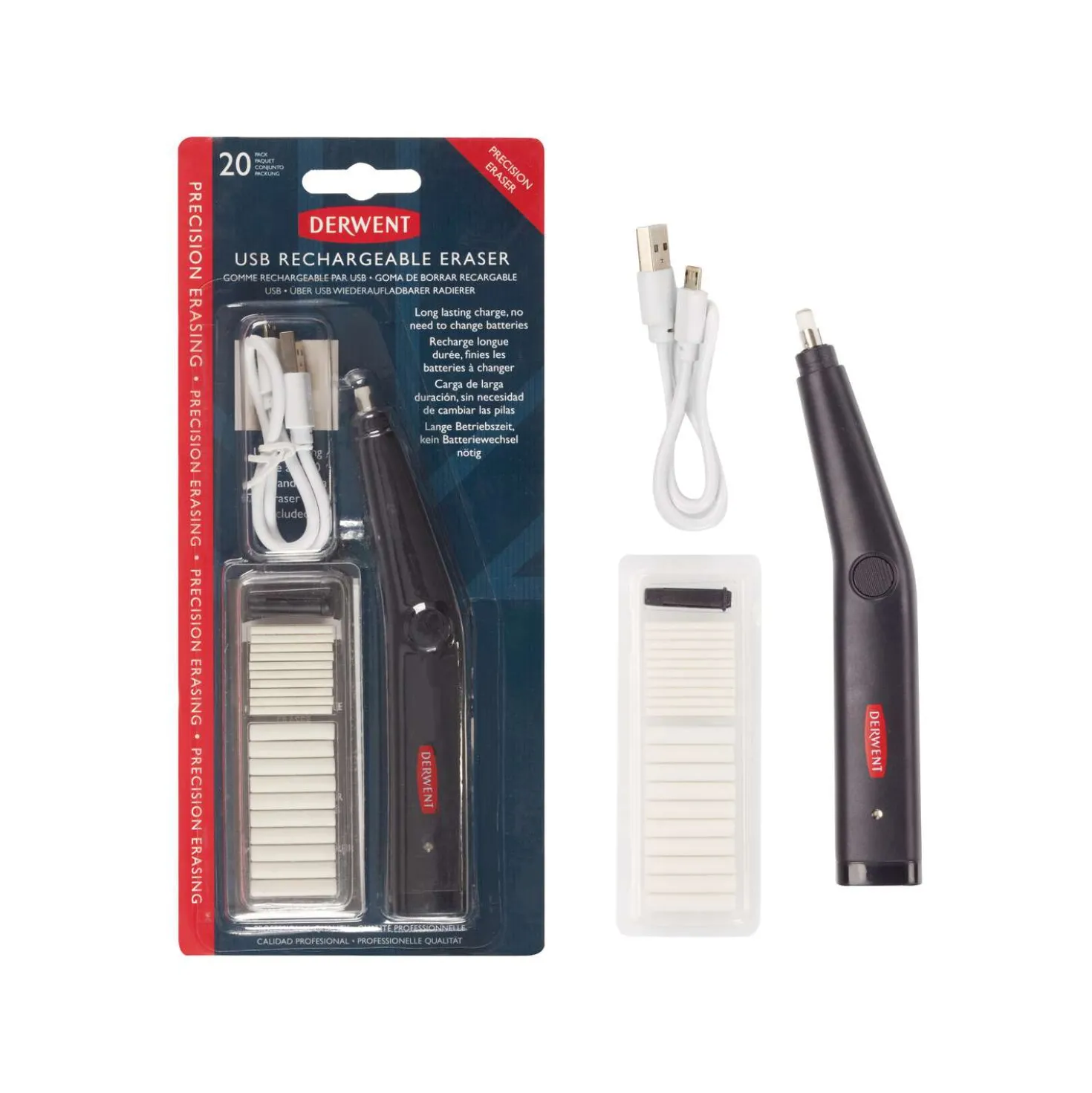 DERWENT wiederaufladbarer USB-Radierer