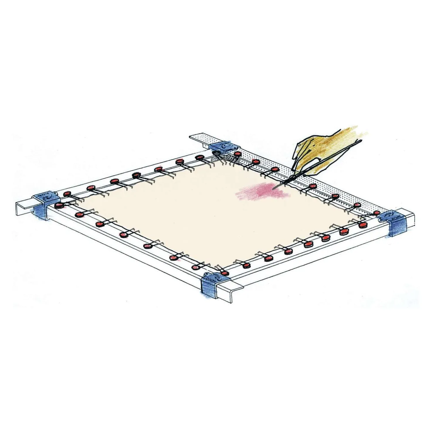 EASY FIX ASF 4 Erweiterungs-Set für den Spannrahmen ASF 1