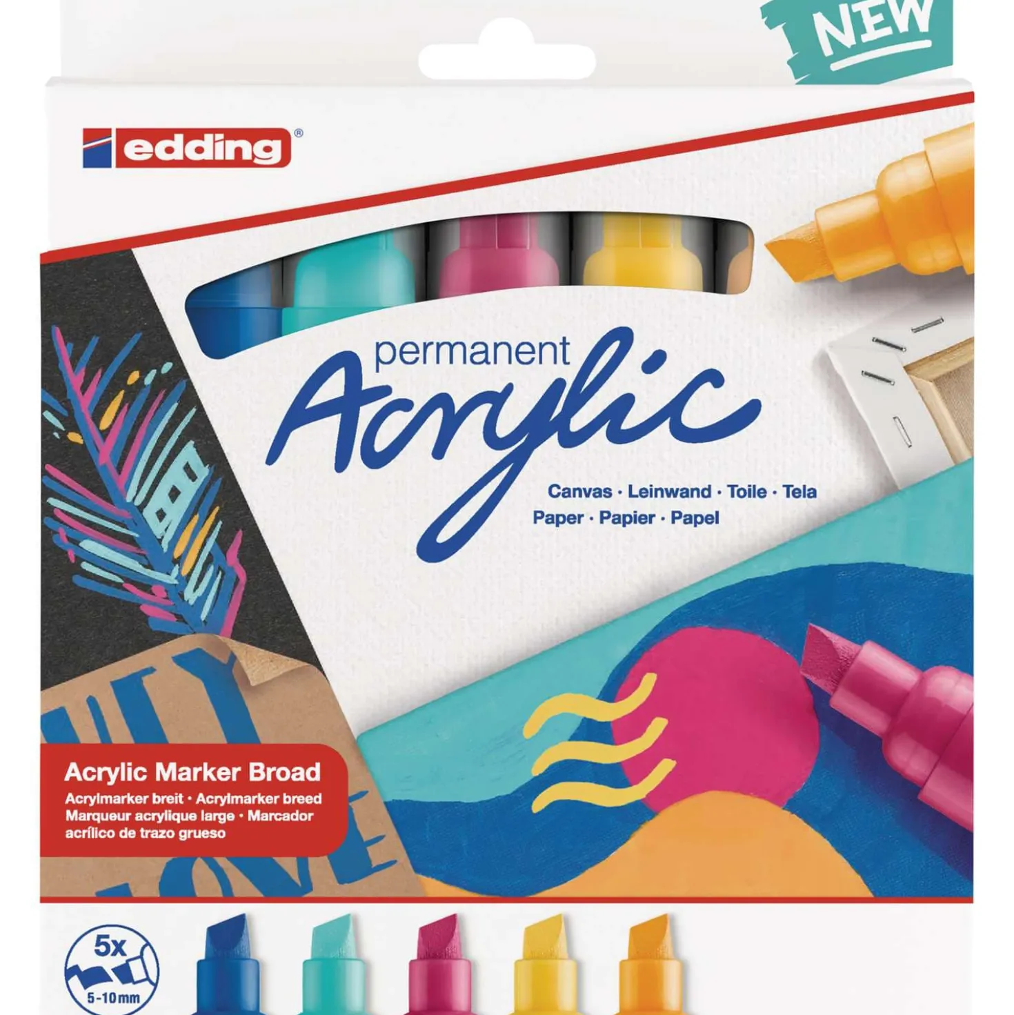 edding® 5000 Acrylmarker 5er-Sets