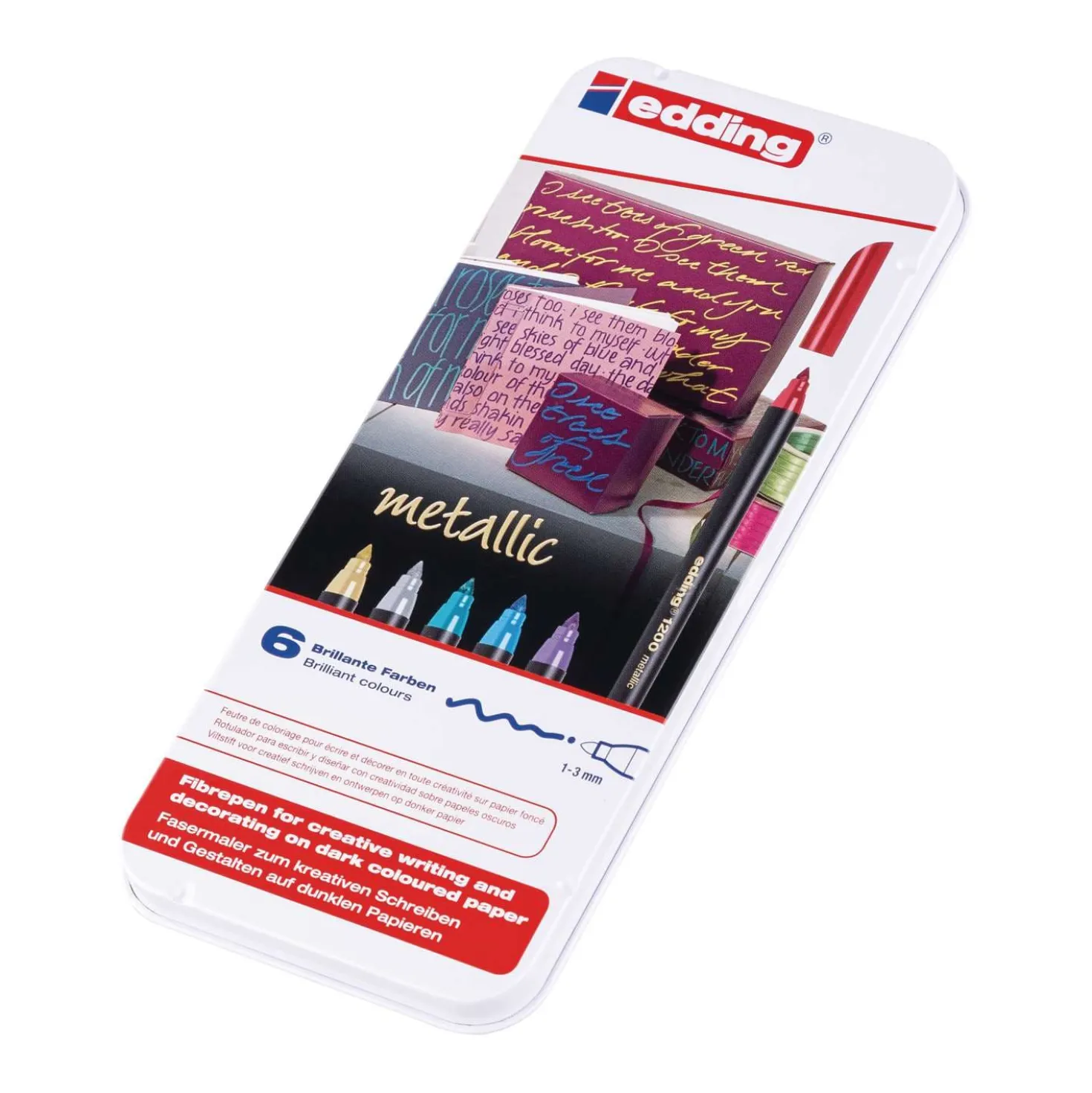 edding® 1200 metallic Fasermaler-Set