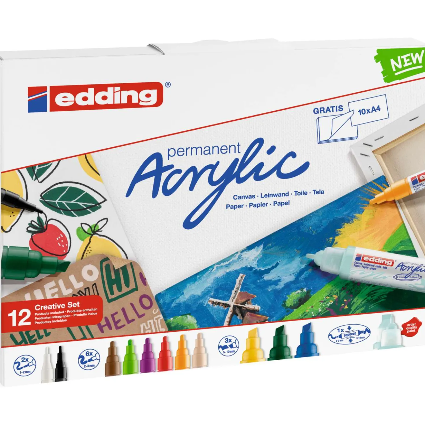 edding® permanent Acrylic-Sets