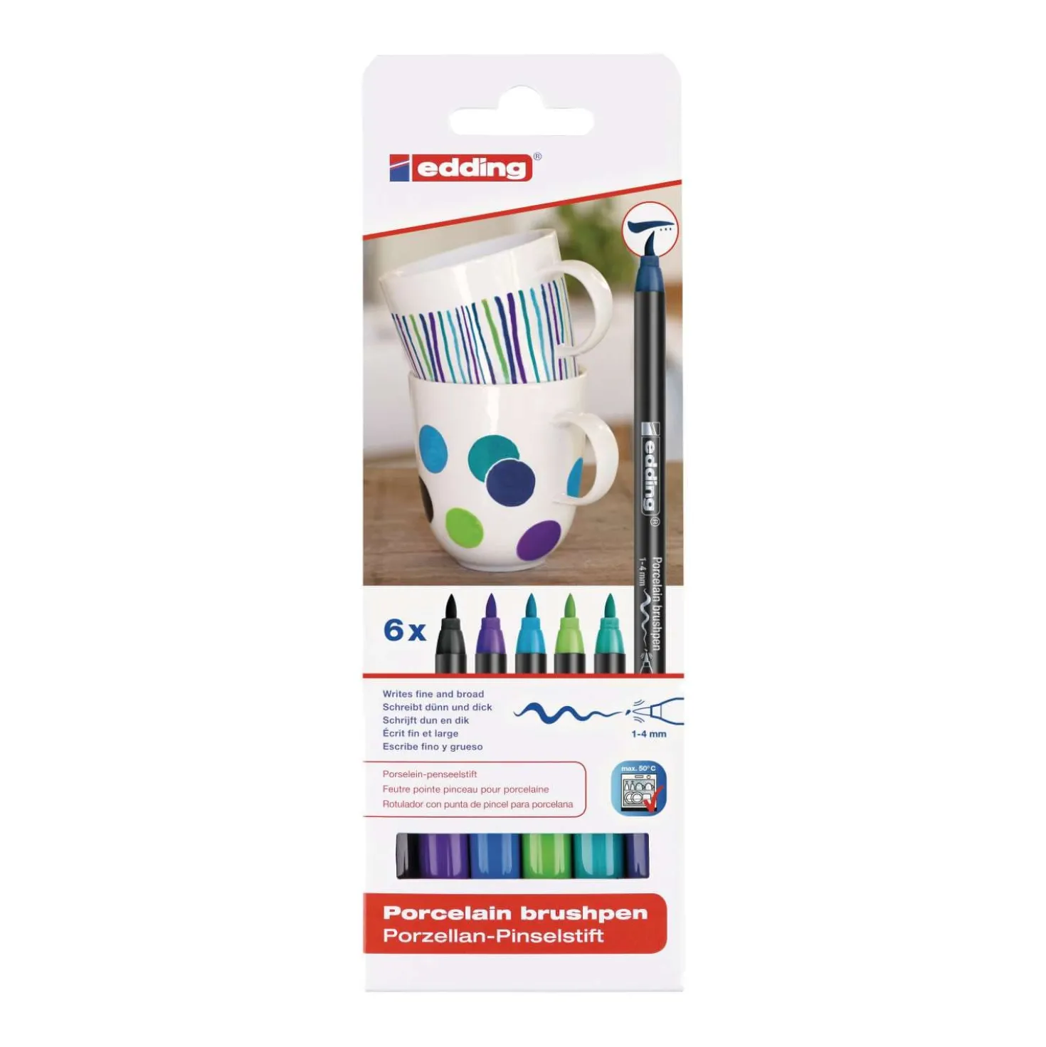 edding® Porzellan-Pinselstift 4200 Sets