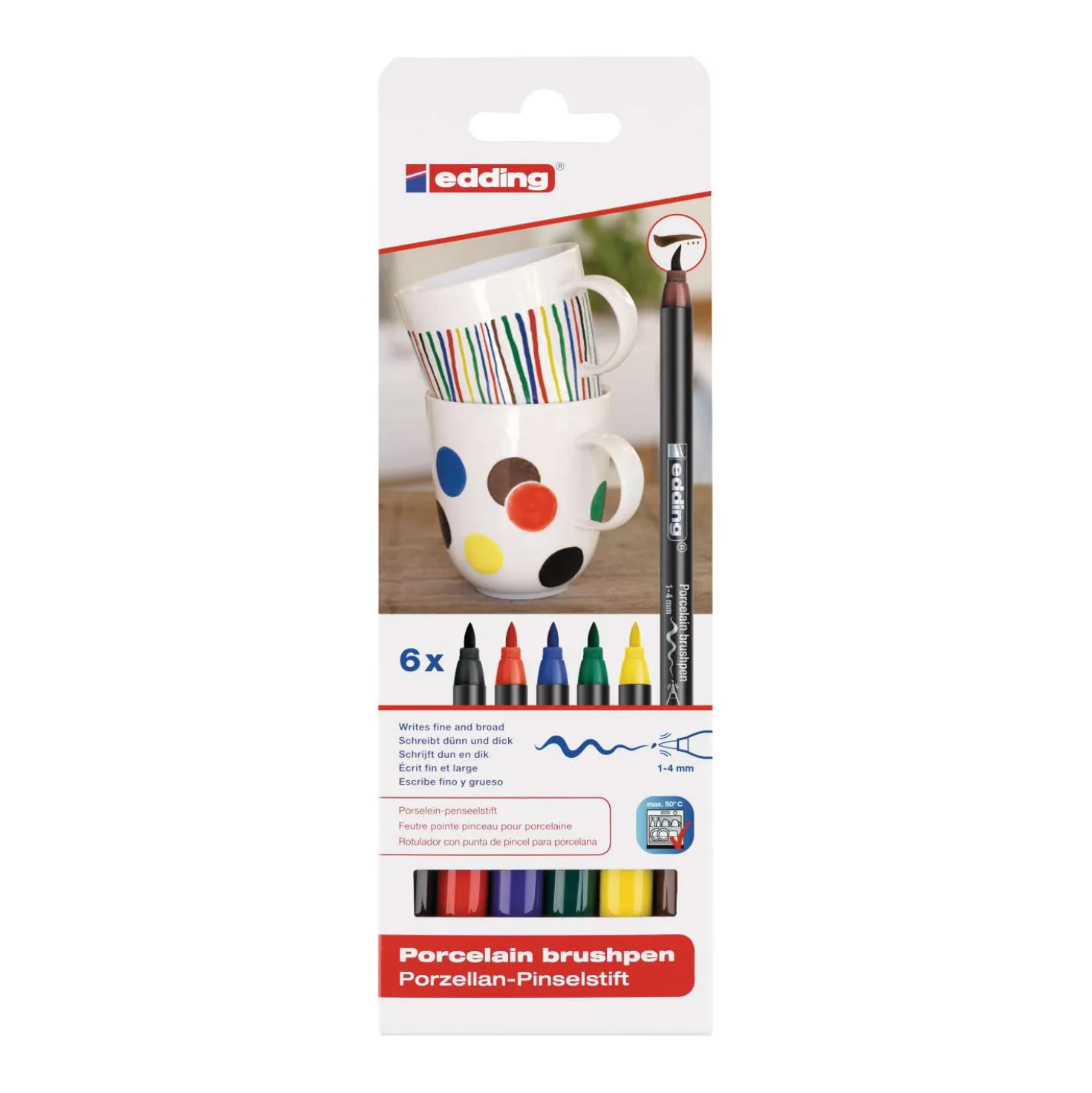 edding® Porzellan-Pinselstift 4200 Sets