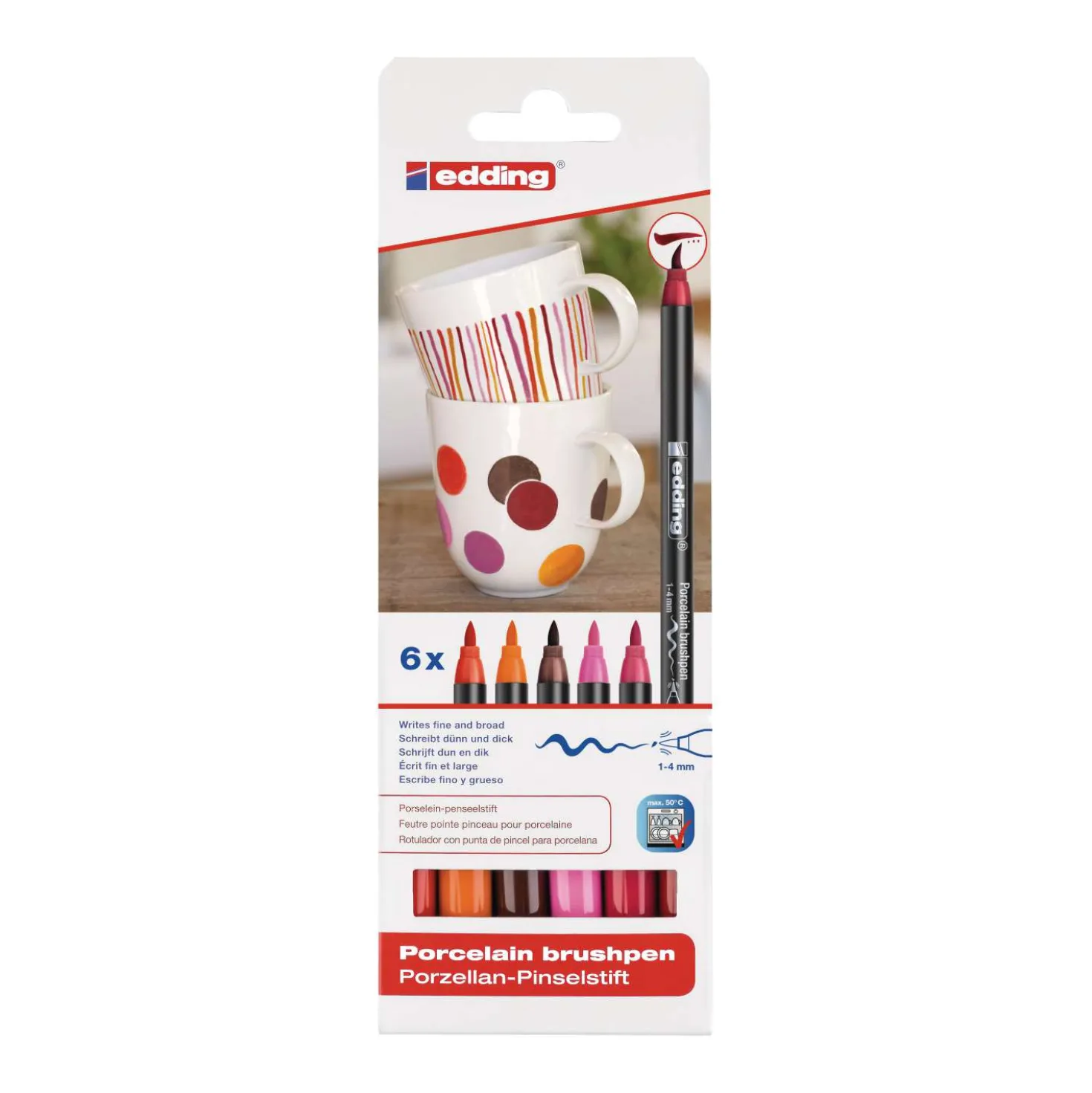 edding® Porzellan-Pinselstift 4200 Sets
