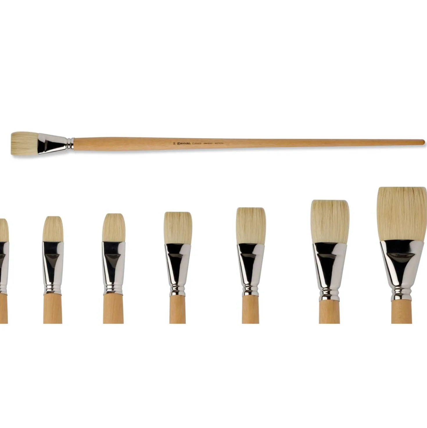 ESCODA® Clasico Ölmalpinsel, flach extra lang (60cm), Serie 4636