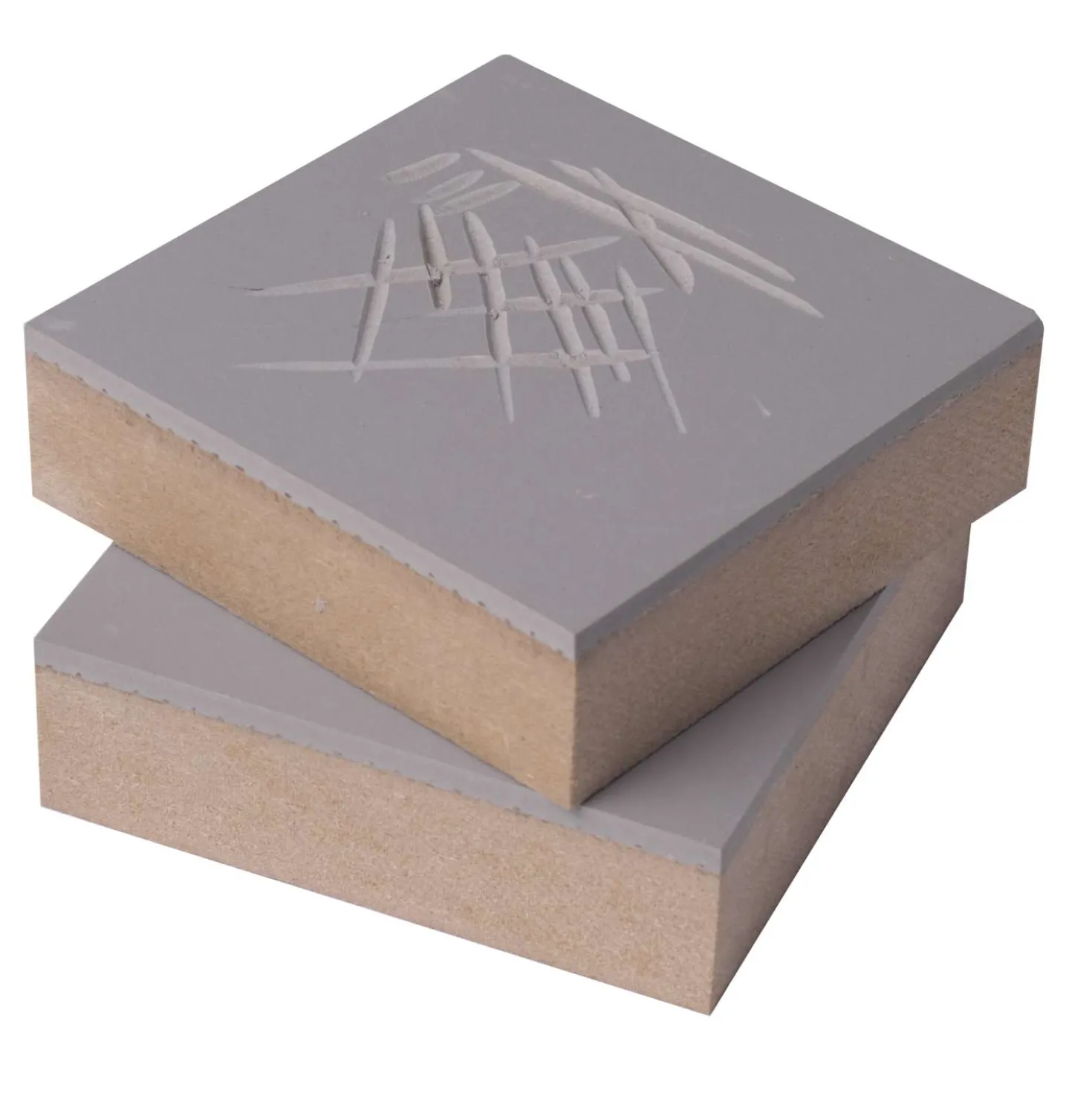 ESSDEE Linolplatte, vormontiert auf Holzfaser-Block