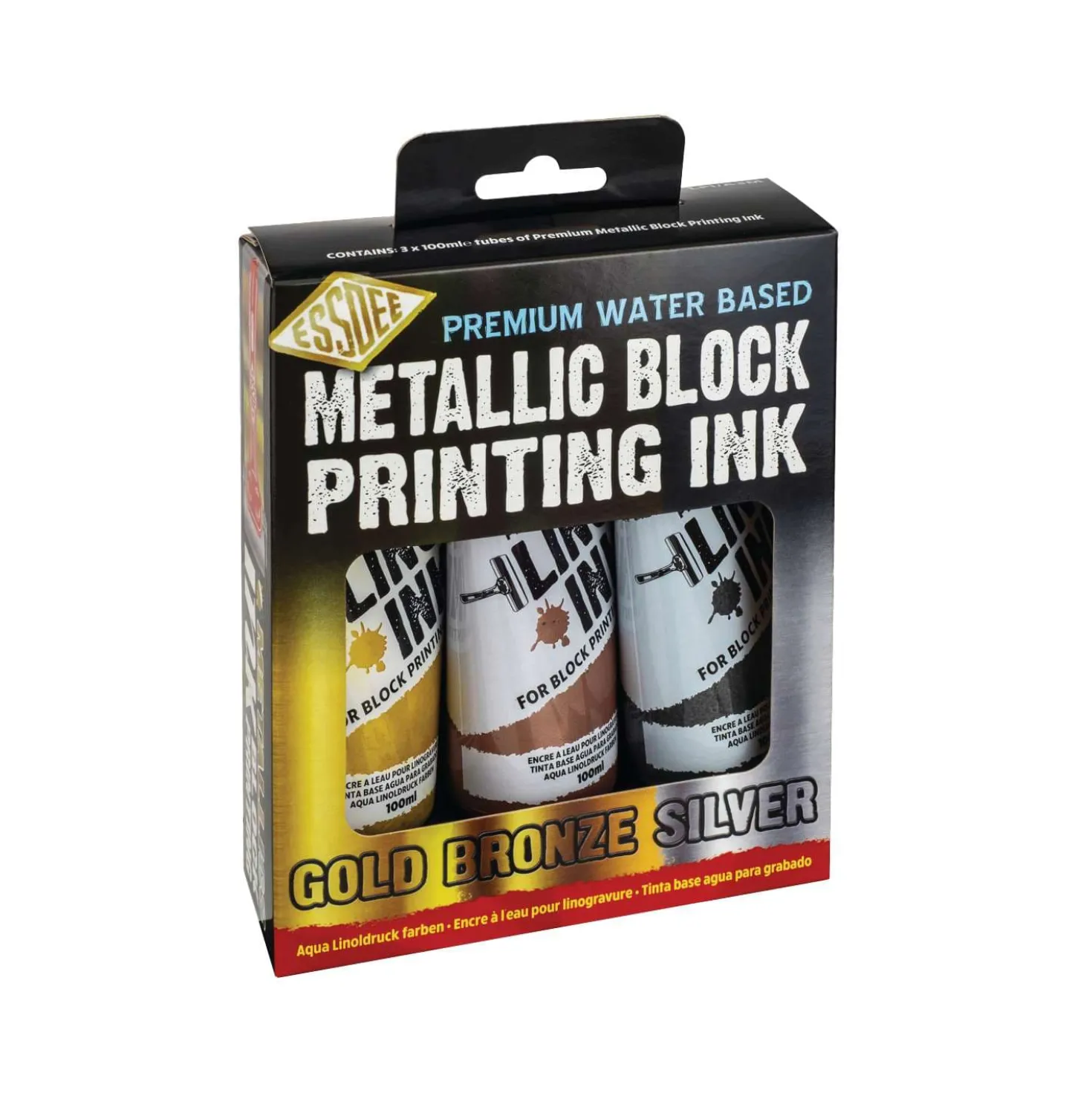 ESSDEE Premium Linol-Druckfarben Metallic-Set