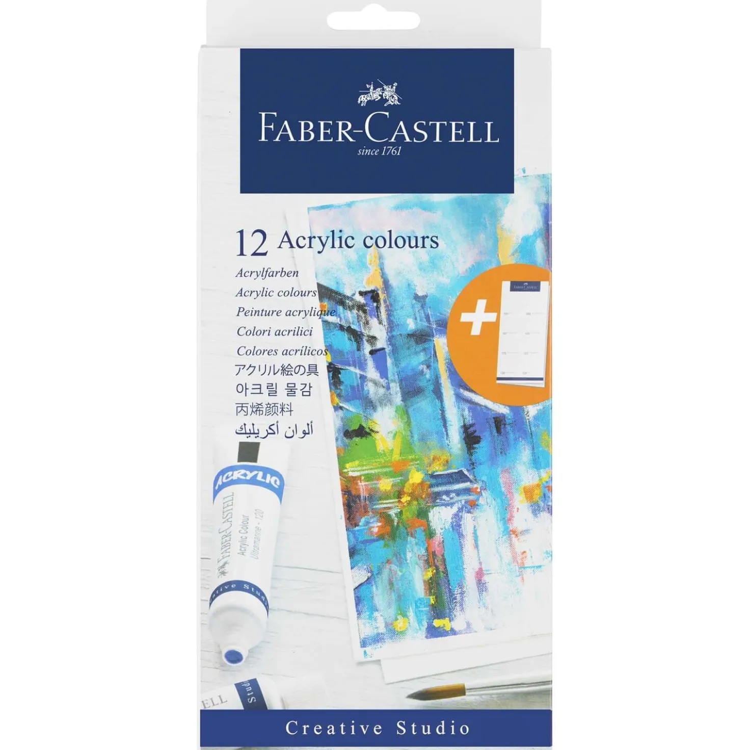 FABER-CASTELL Acrylfarben 12er-Set