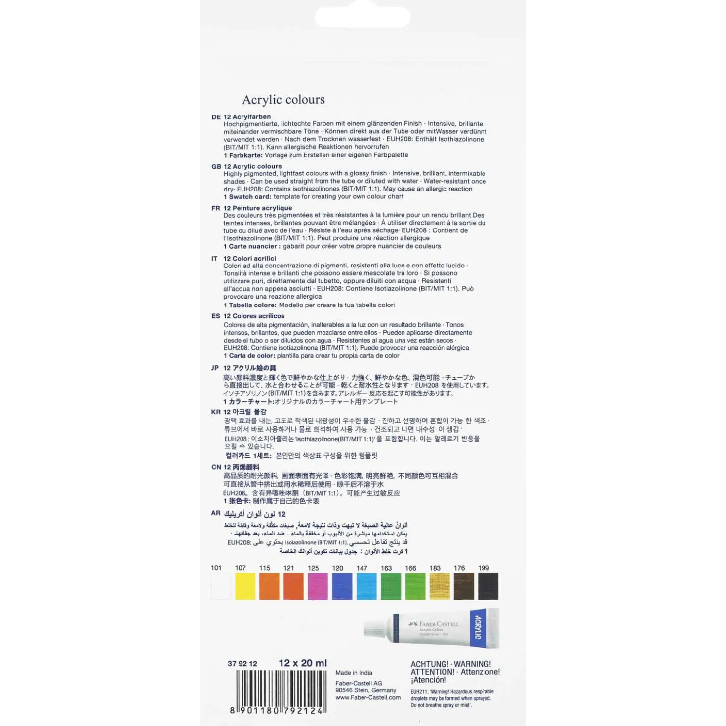FABER-CASTELL Acrylfarben 12er-Set