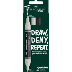 FABER CASTELL Acrylic Marker Multimark Set 2 ‘‘Black & White Set''