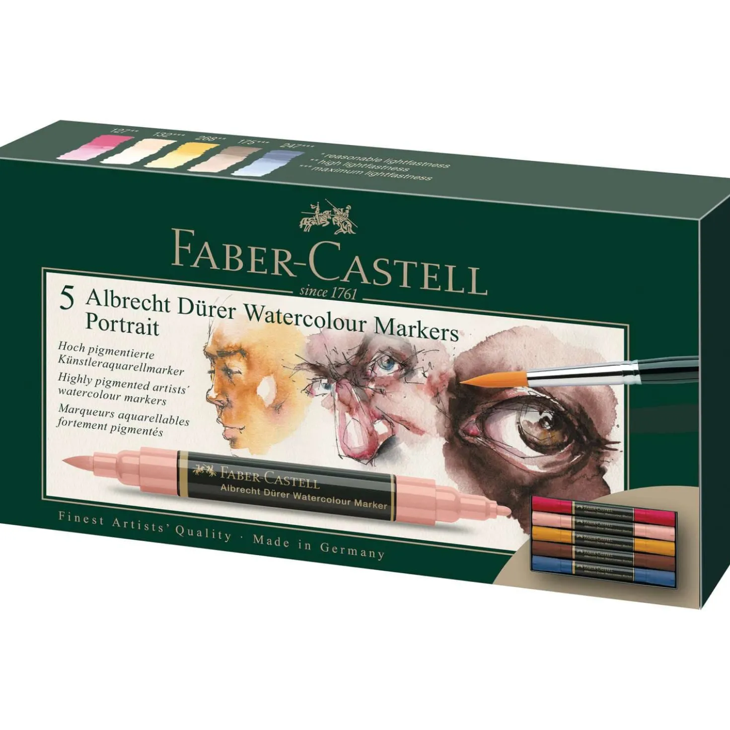 FABER-CASTELL Albrecht Dürer Watercolour Marker 5er-Sets