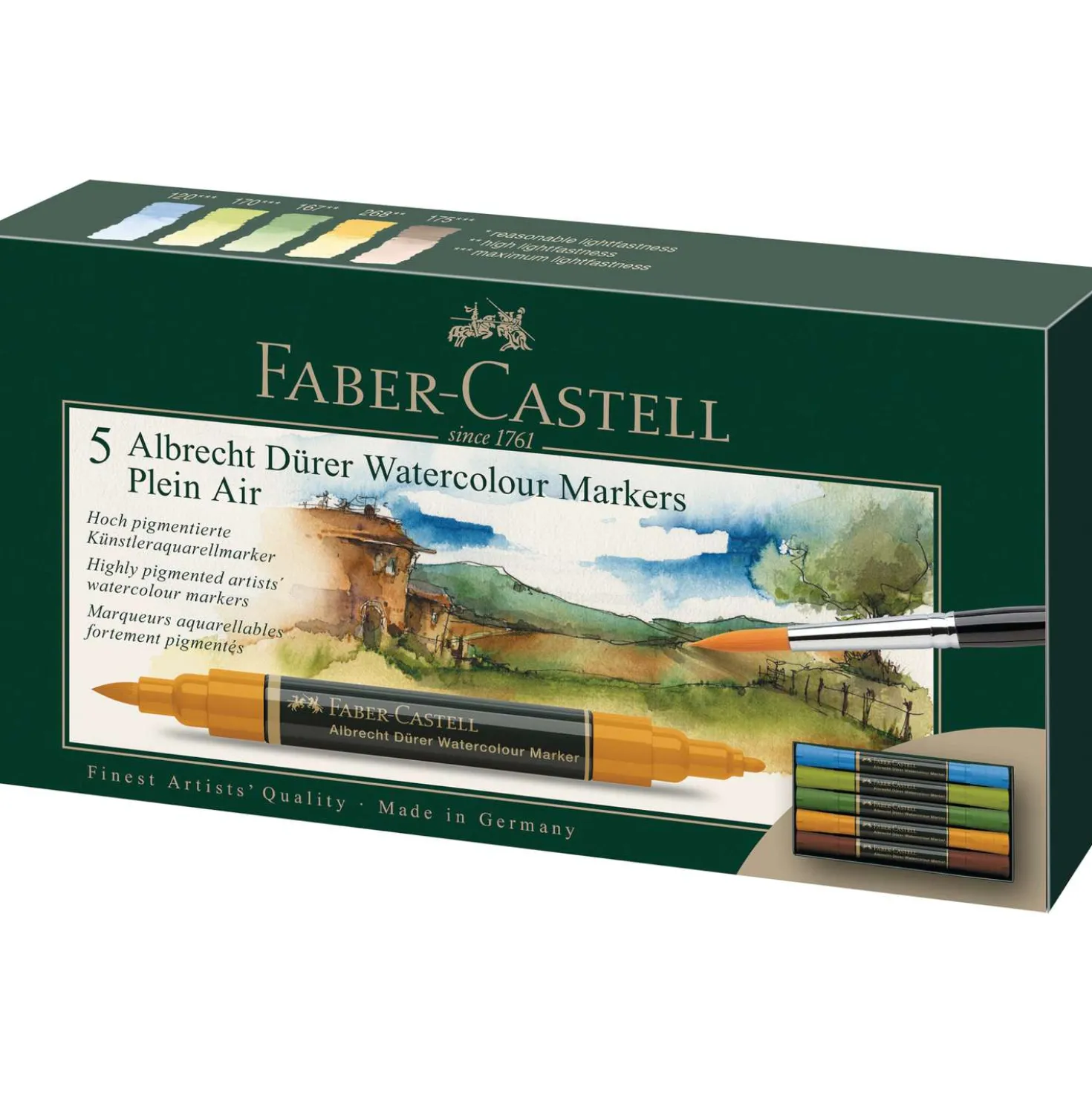 FABER-CASTELL Albrecht Dürer Watercolour Marker 5er-Sets