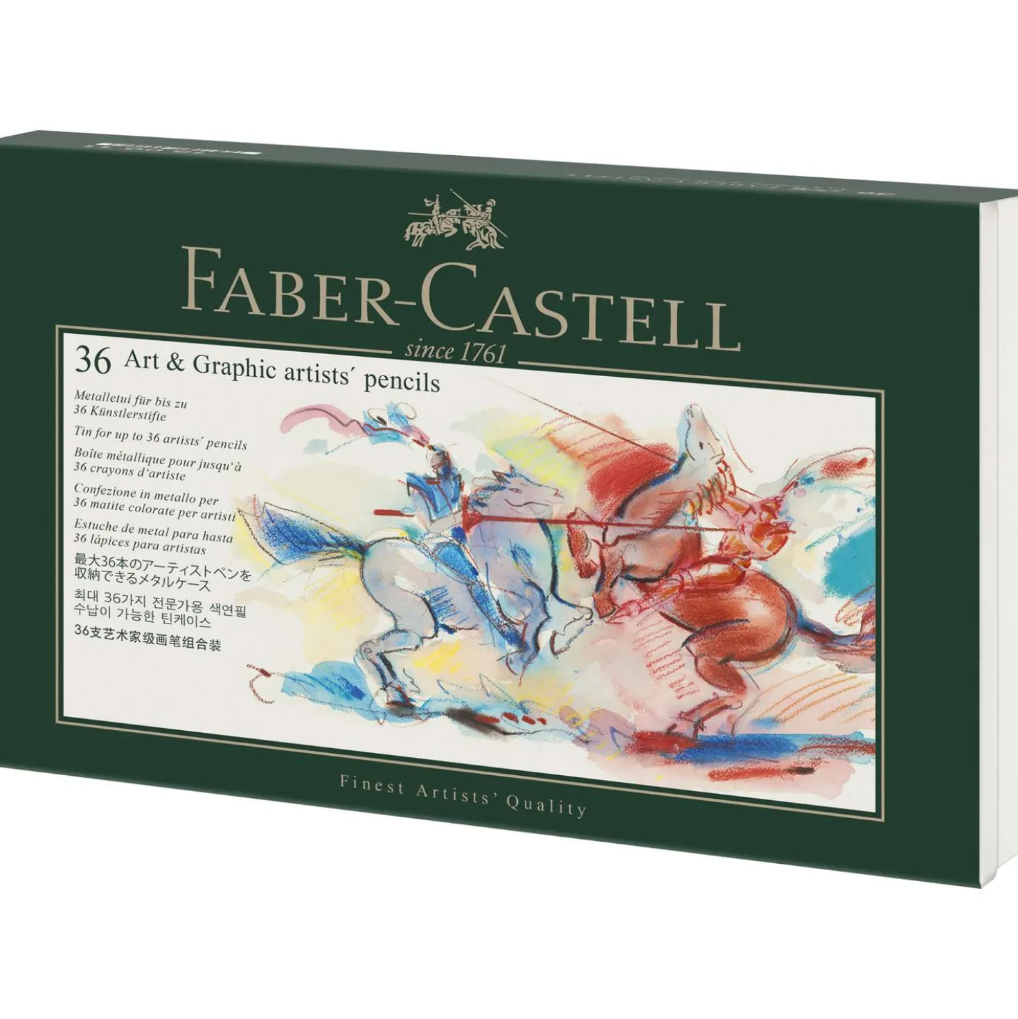 FABER-CASTELL Art & Graphic 36er-Metalletui, leer