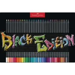 FABER-CASTELL Black Edition Buntstifte, Metalletui