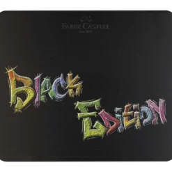 FABER-CASTELL Black Edition Buntstifte, 100er-Metalletui