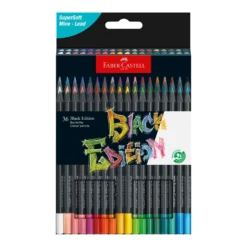 FABER-CASTELL Black Edition, Buntstifte, Kartonetuis