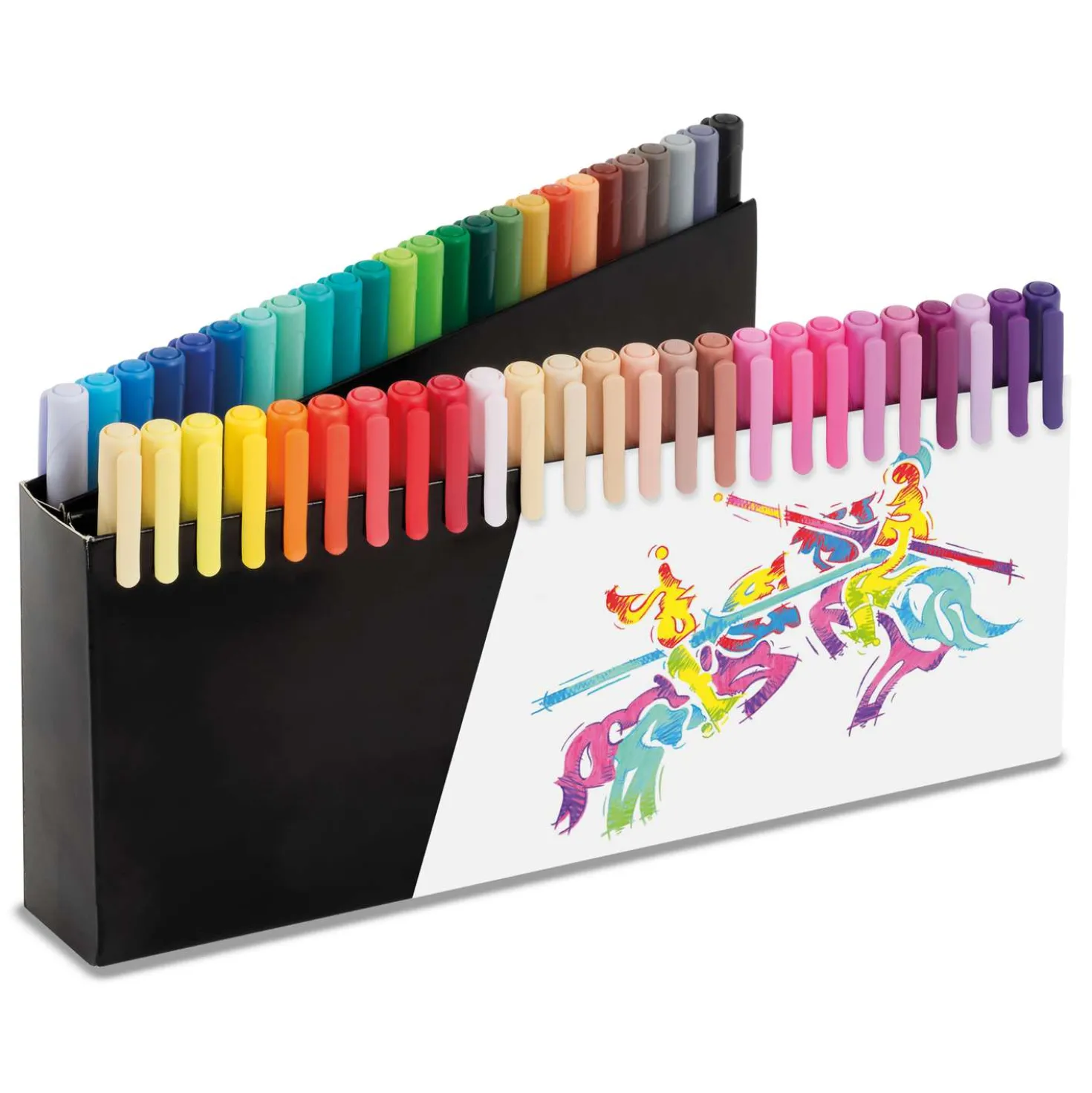 FABER-CASTELL Black Edition, Brush Soft Pen 50er Set