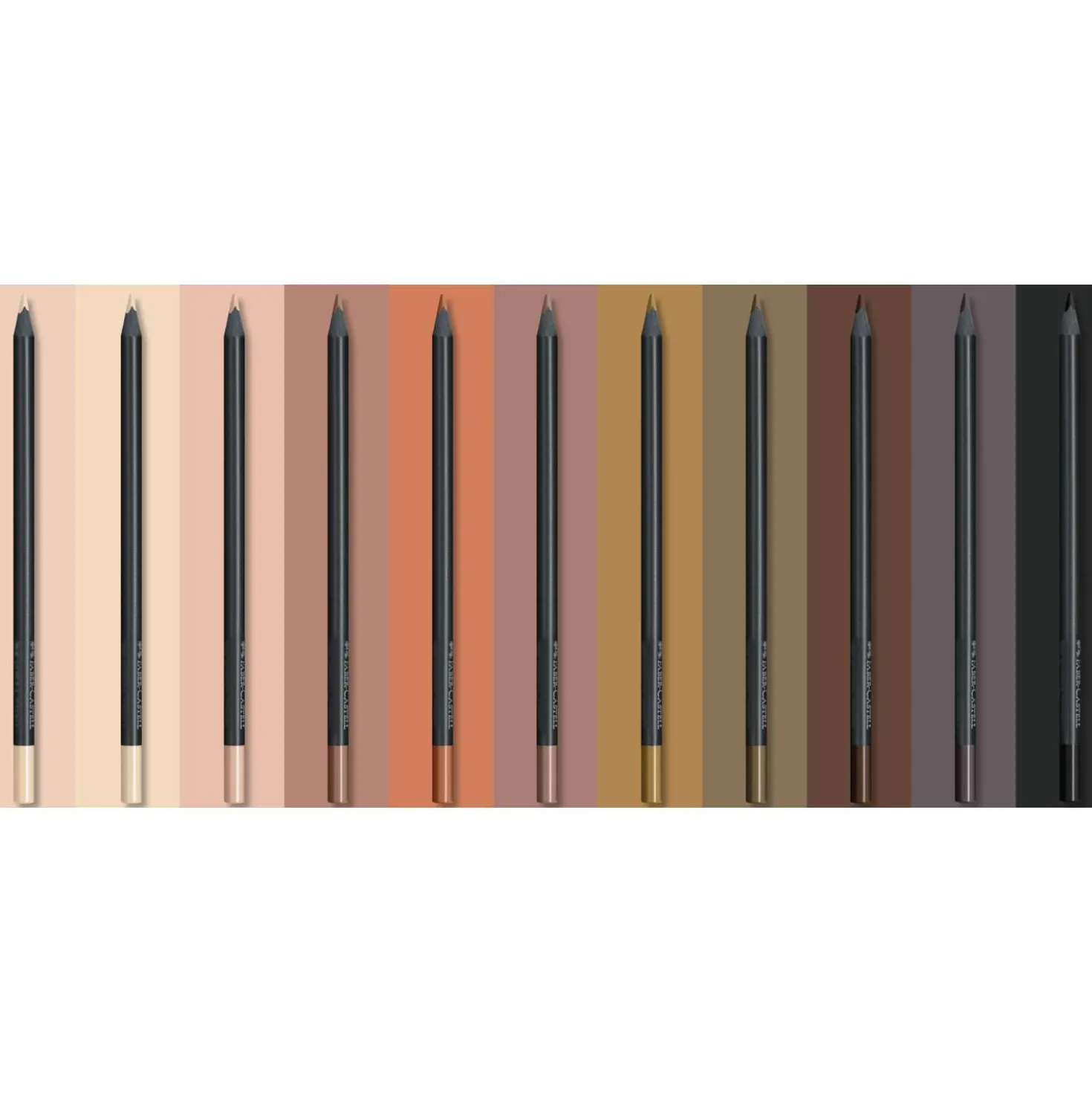 FABER-CASTELL Black Edition Skin Tones, Buntstifte im Karton-Etui