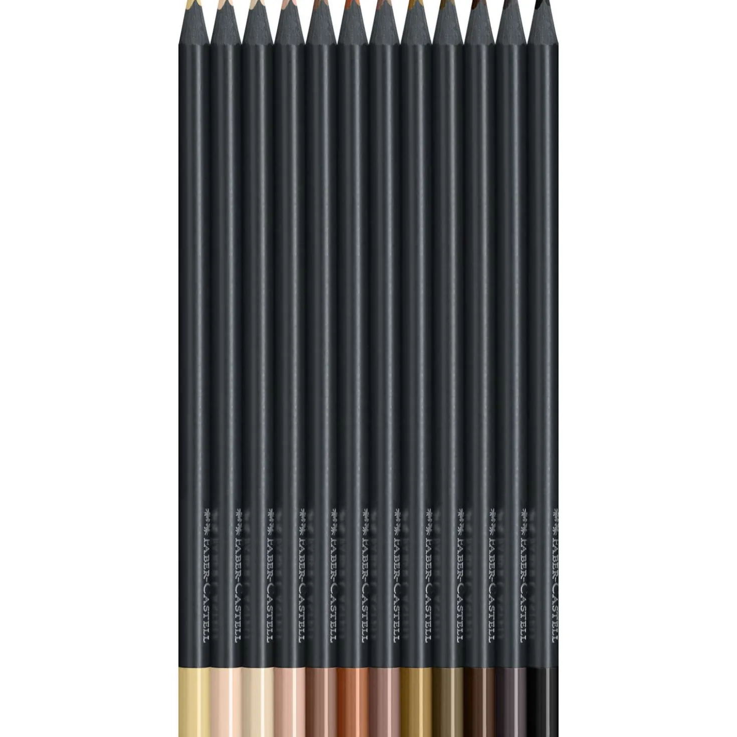FABER-CASTELL Black Edition Skin Tones, Buntstifte im Karton-Etui