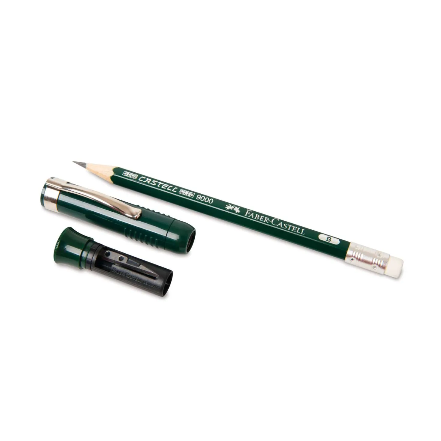 FABER-CASTELL Bleistift CASTELL® 9000 PERFECT mit integriertem Spitzer