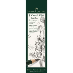 FABER-CASTELL Bleistift 9000 JUMBO im Metall-Etui