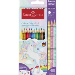 FABER-CASTELL Buntstifte Colour Grip Einhorn, Set