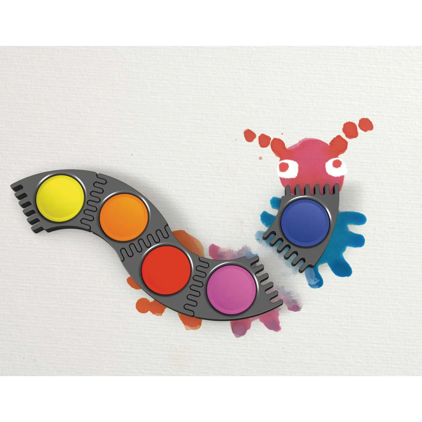FABER-CASTELL CONNECTOR Farbkasten 12 Farben inkl. Deckweiß