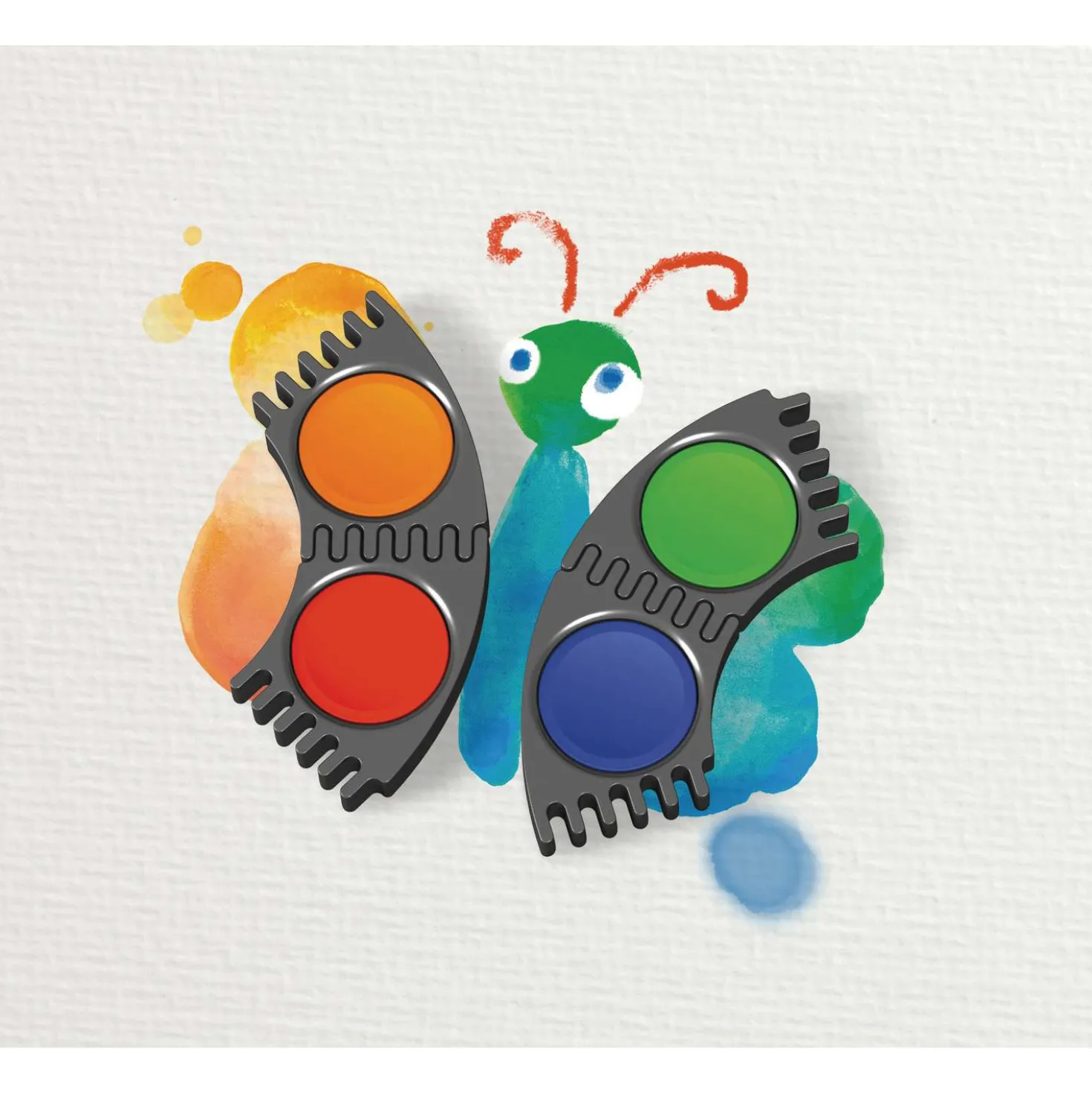 FABER-CASTELL CONNECTOR Farbkasten 12 Farben inkl. Deckweiß