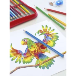 FABER-CASTELL Dreikant-Buntstifte Etui 18+4+2