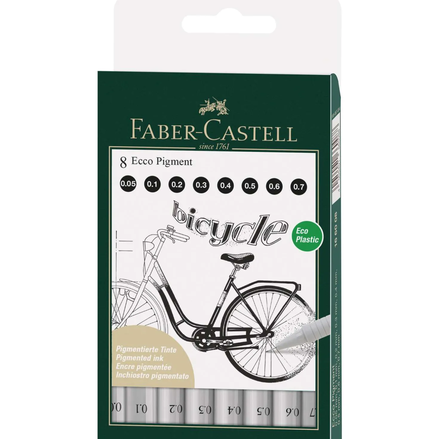 FABER-CASTELL ECCO-PIGMENT 8er Set bicycle